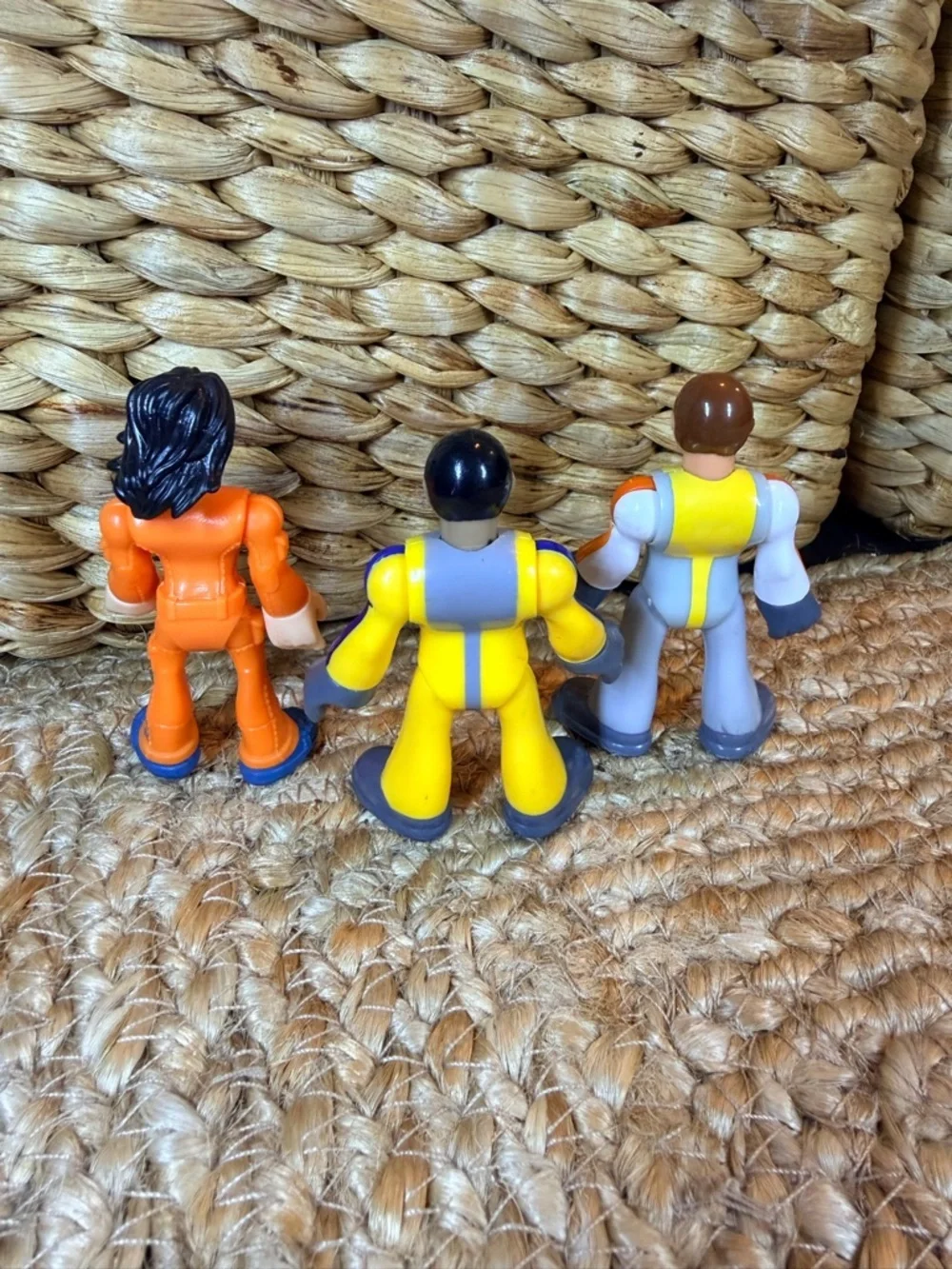 Fisher-Price Imaginext Small Action Figure Trio - Orange, Yellow & Gray